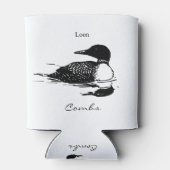 Loon Swimming Bird Art Thunder_Cove Can Cooler Dosenkühler (Rückseite)