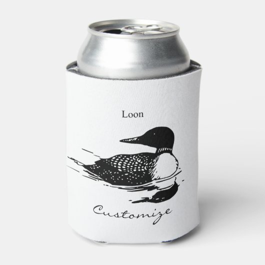 Loon Swimming Bird Art Thunder_Cove Dosenkühler (Kanne Vorderseite)