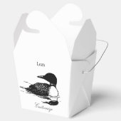 Loon Swimming Bird Art Thunder_Cove Geschenkschachtel (Geöffnet)