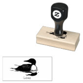 Loon Swimming Bird Art Thunder_Cove Gummistempel (Stempel)