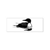Loon Swimming Bird Art Thunder_Cove Gummistempel (Prägung)