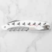 Loon Swimming Bird Art Thunder_Cove Kellnermesser (Rückseite)