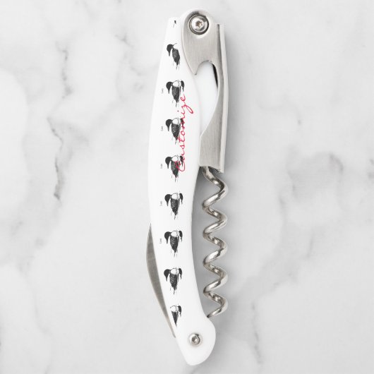 Loon Swimming Bird Art Thunder_Cove Kellnermesser (Rückseite)