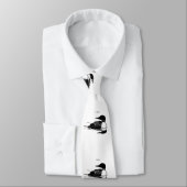 Loon Swimming Bird Art Thunder_Cove Krawatte (Gebunden)