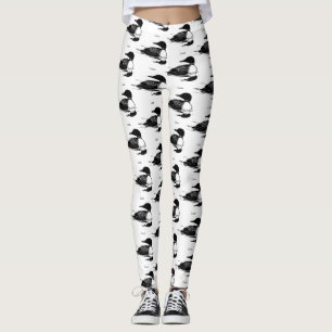 Loon Swimming Bird Art Thunder_Cove Leggings