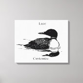 Loon Swimming Bird Art Thunder_Cove Leinwanddruck (Vorderseite)