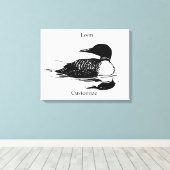 Loon Swimming Bird Art Thunder_Cove Leinwanddruck (Insitu (Holzboden))