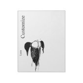 Loon Swimming Bird Art Thunder_Cove Notizblock (Rotiert)