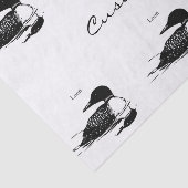 Loon Swimming Bird Art Thunder_Cove Seidenpapier (Ausschnitt)