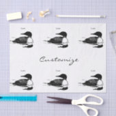 Loon Swimming Bird Art Thunder_Cove Seidenpapier (Handwerk)