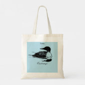Loon Swimming Bird Art Thunder_Cove Tragetasche (Rückseite)