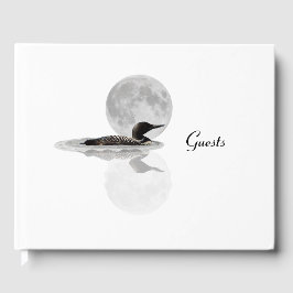Loon Swims im Mondlicht Gästebuch