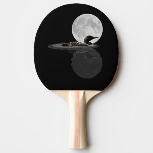 Loon Swims im Mondlicht Ping Pong Paddel Tischtennis Schläger