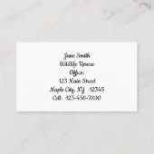 Loon Swims in der Mondlicht Business Cards Visitenkarte (Rückseite)