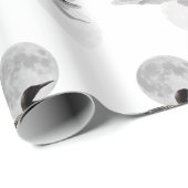 Loon Swims in der Mondlicht-Umschlagpapier Geschenkpapier (Rolleneckpunkt)