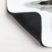 Loon Swims in der Moonlight Mouse Pad Mousepad (Ecke)
