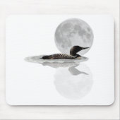 Loon Swims in der Moonlight Mouse Pad Mousepad (Vorne)