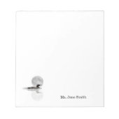 Loon Swims in der Moonlight Notepad Notizblock (Vorderseite)
