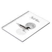 Loon Swims in Moonlight Spiral Notebook Notizblock (Linke Seite)