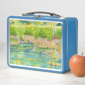 Loon und Blue Heron Metal Lunch Box (Beispiel)