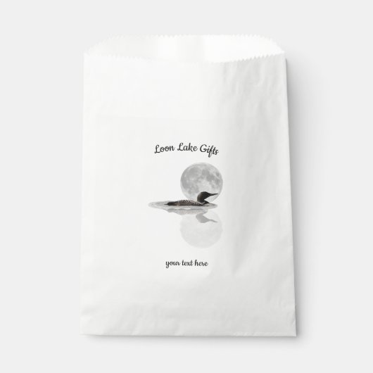 Loon Under Full Moon Geschenktütchen (Vorderseite)