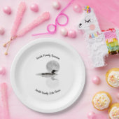 Loon Under Full Moon Paper Plate Pappteller (Party)