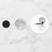 Loon unter Vollmond Tischkonfetti Konfetti (Vorderseiten)