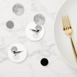 Loon unter Vollmond Tischkonfetti Konfetti