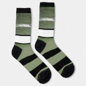 Loon Wide Strip Mit Monogramm Socken (Rechts)