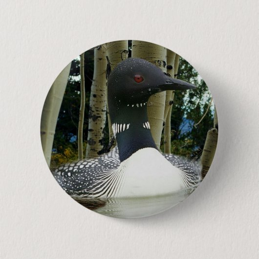 Loon Wilderness Button (Vorderseite)