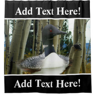 Loon Wilderness Duschvorhang