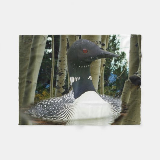 Loon Wilderness Fleecedecke (Vorderseite (Horizontal))