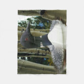 Loon Wilderness Fleecedecke (Vorderseite)