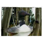 Loon Wilderness Große Geschenktüte (Rückseite)