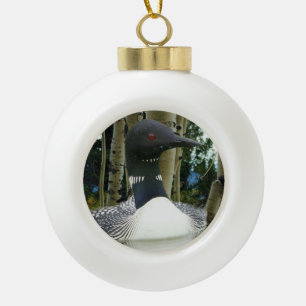 Loon Wilderness Keramik Kugel-Ornament