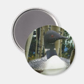 Loon Wilderness Magnet (Vorderseite/Rückseite)