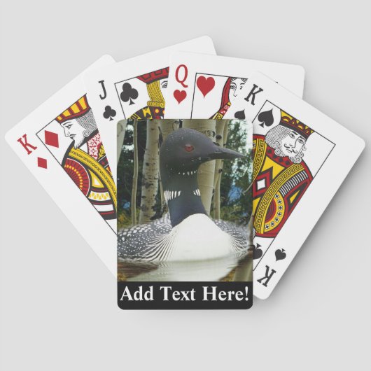 Loon Wilderness Playing Cards Spielkarten (Rückseite)