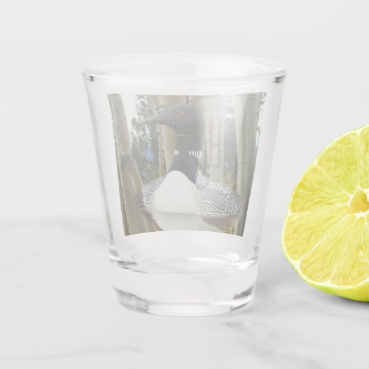 Loon Wilderness Schnapsglas (Rückseite)