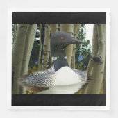 Loon Wilderness Serviette (Vorderseite)