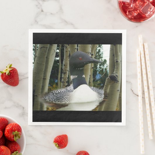 Loon Wilderness Serviette (Beispiel)