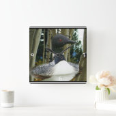 Loon Wilderness Square Uhr (Zuhause)
