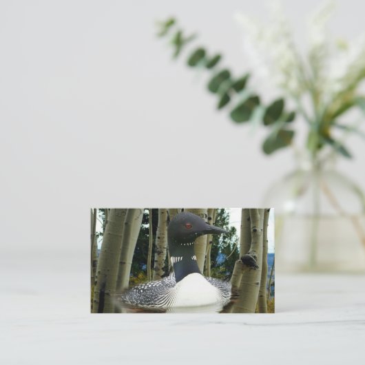 Loon Wilderness Visitenkarte (Stehend Vorderseite)