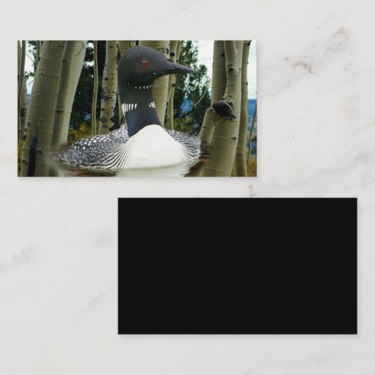 Loon Wilderness Visitenkarte (Vorne/Hinten)