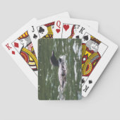 Loon With Babies 2 Spielkarten (Rückseite)