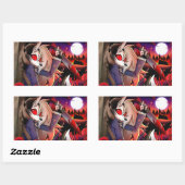 Loona Halloween Slasher | Helluva Boss |  Rechteckiger Aufkleber (Blatt)