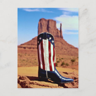 Loone Cowboy boot, Monument Valley, Arizona, USA.A Postkarte
