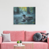 Loonell - Loon Ente Leinwanddruck (Insitu (Wohnzimmer))