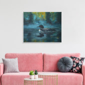 Loonell - Loon Ente Leinwanddruck (Insitu (Wohnzimmer))