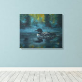 Loonell - Loon Ente Leinwanddruck (Insitu (Holzboden))