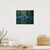 Loonell - Loon Ente Poster (Küche)